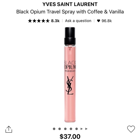 Yves Saint Laurent Black Opium Travel Spray - Picture 1 of 3